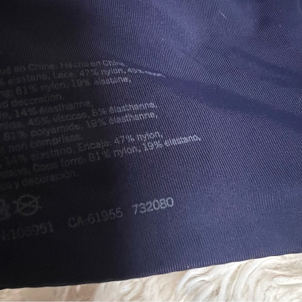 NATORI Pure Luxe Custom Coverage Contour Underwire Bra in Navy 32C NEW - Picture 5 of 5